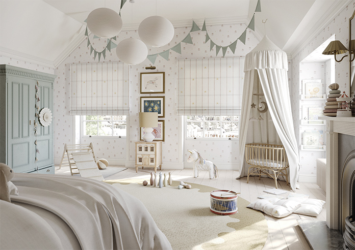 Merrily, Merry Stripy Fairground - Roman Blind - Image 6